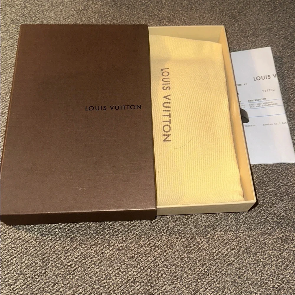 Louis Vuitton Brown & Tan Monogram Leopard Silk Scarf Wrap - Picture 8 of 8